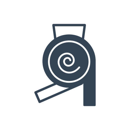 Vector black icon manufacture of dairy, milk separatorのイラスト素材