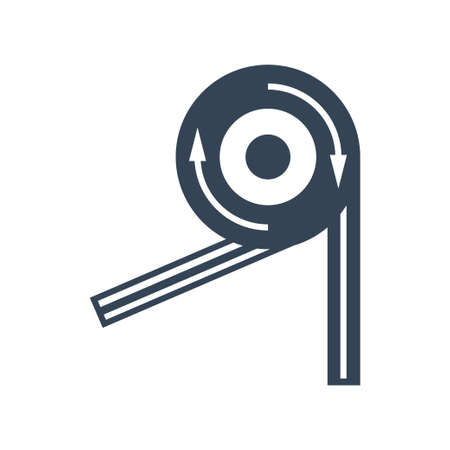 Vector black icon manufacture of dairy, milk separatorのイラスト素材