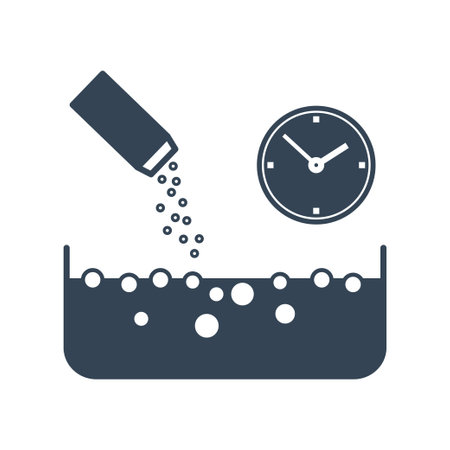 Vector black icon beverages and food industry, pouring ingredients, spices, fermentationのイラスト素材