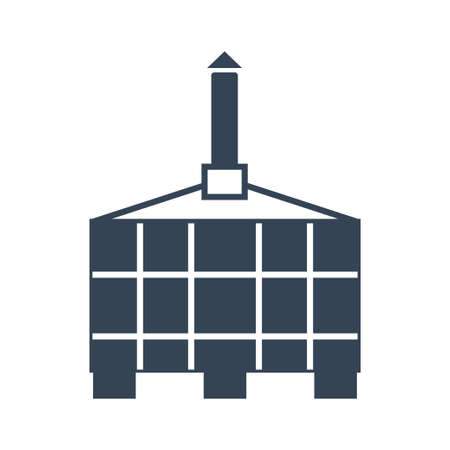 Vector black icon storage tank for wine, juice, primary fermentationのイラスト素材