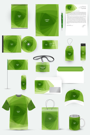Collection of design elements for corporate identity business, advertising or visualization.のイラスト素材