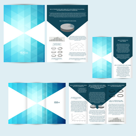 Set of design template with flyer, poster, brochure.のイラスト素材
