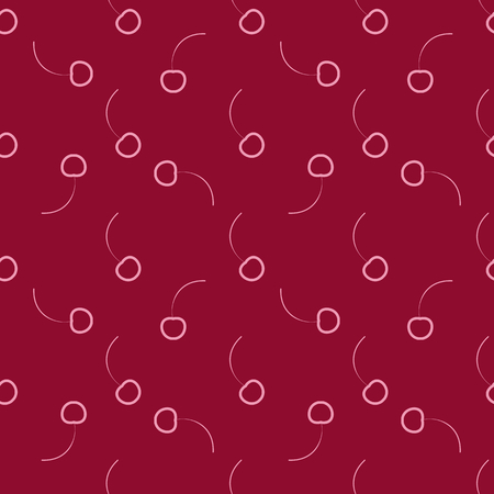 Design inspiration for seamless background, pattern and textures. Elements for textile products, business or other advertising. Cherry.のイラスト素材
