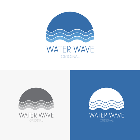 Logo inspiration for shops, companies, advertising or other business. Vector Illustration, graphic elements editable for design with water.のイラスト素材