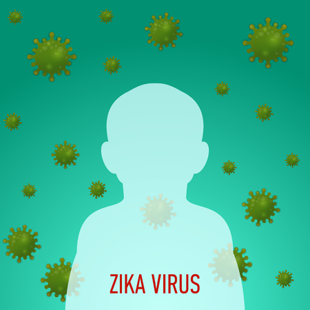 Graphic concept outbreak of  new virus Zika.のイラスト素材
