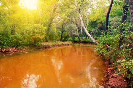 Red riverの写真素材