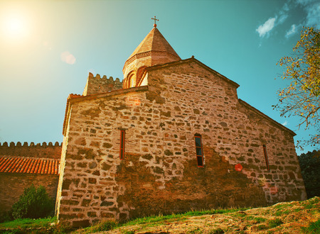 Temple in ancient Fortress Ananuri in Georgia country, Europe.の写真素材