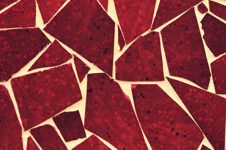 Abstract grunge brown broken tiles backgroundの写真素材