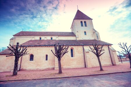 Church of Saint Germain. The Catholic church, Gergy, Franceの写真素材