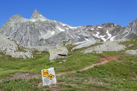 mountain trialの写真素材