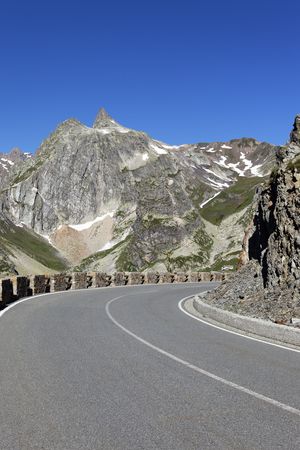 alpine curveの写真素材