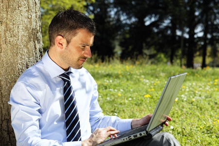 outdoor workingの写真素材