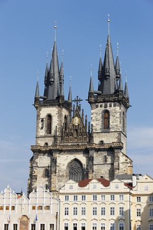 Prague bohemian churchの写真素材
