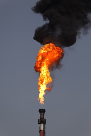 fire in the skyの写真素材