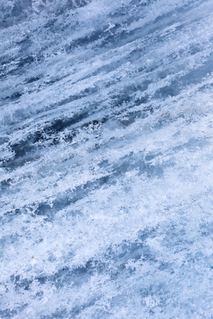 Full frame ice background, frozen water, blue の写真素材