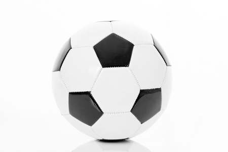 Detailed Soccer ball, football icon, isolated の写真素材
