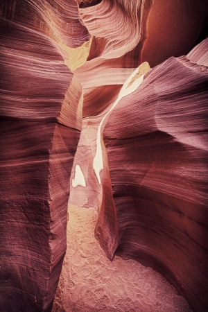 view of famous Antelope Canyon, Page, Arizona, USA の写真素材