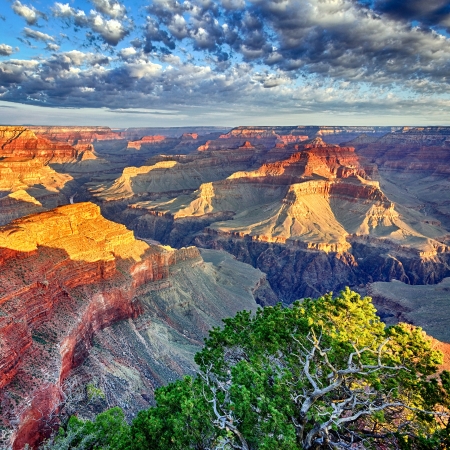 morning light at Grand Canyon, Arizona, USAの写真素材