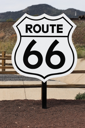 the nostalgic route 66 sign, USAのeditorial素材