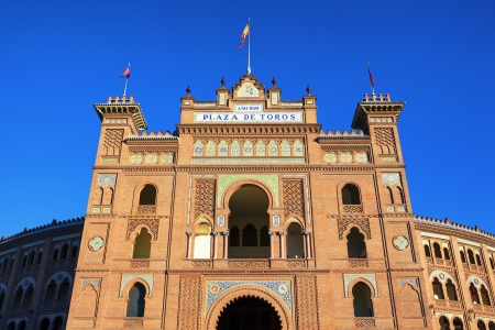 Famous Las Ventas Bullring in Madrid, Spain のeditorial素材