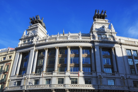 Famous building, calle sevilla, Madrid, Spainの写真素材