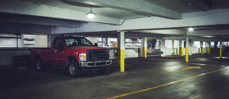 pick up on parking in Chicago, USA.の写真素材