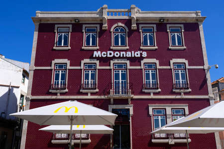 PORTO, PORTUGAL - AUGUST 20 2021: view of Mc Donald's restaurant in portoのeditorial素材