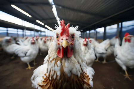 chicken industry, AI generated imageの素材