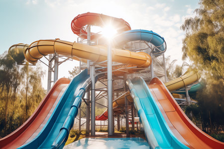 amusement park, AI generated imageの素材