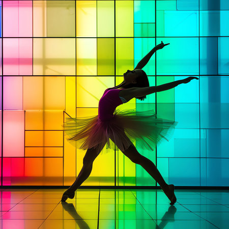 dancing visual, AI generated imageの素材