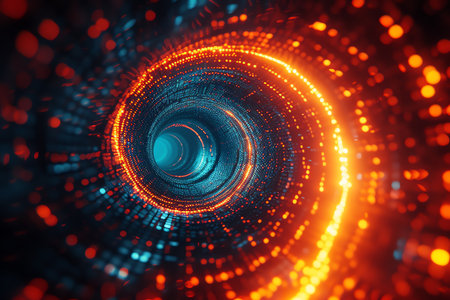electronic whirlwind, AI generated imageの素材