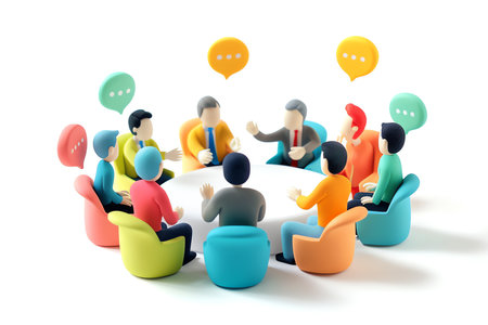 debate concept, AI generated imageの素材