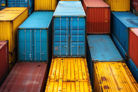 container storage, AI generated imageの素材