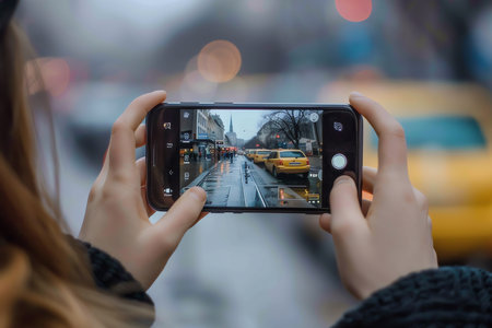 taking picture, AI generated imageの素材