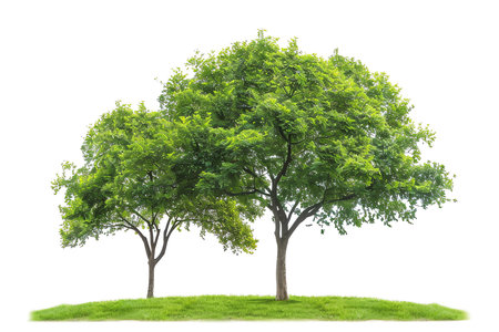 green tree, AI generated imageの素材