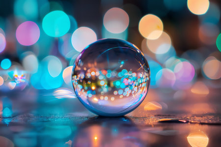 crystal ball, AI generated imageの素材