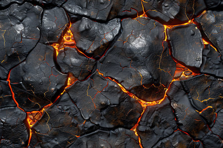 lava in melting concept, AI generated imageの素材