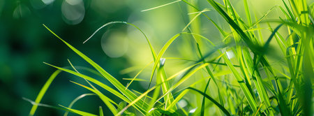 green grass, AI generated imageの素材