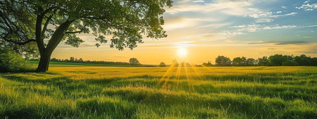 campaign sunrise, AI generated imageの素材