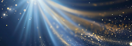 golden and blue wallpaper, AI generated imageの素材
