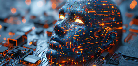 artificial intelligence concept, AI generated imageの素材