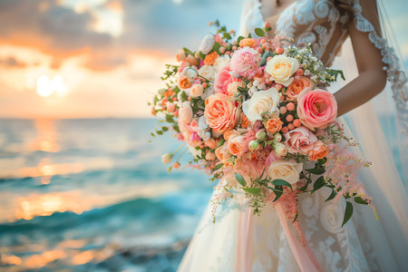 wedding concept, AI generated imageの素材