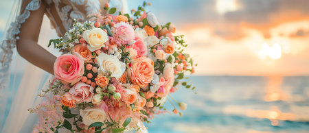 wedding concept, AI generated imageの素材