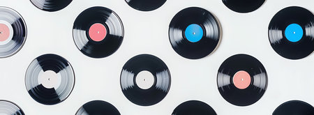 vinyl on white background, AI generated imageの素材