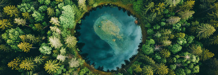 earth forest concept, AI generated imageの素材