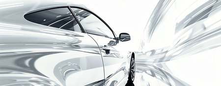 futuristic car, AI generated imageの素材