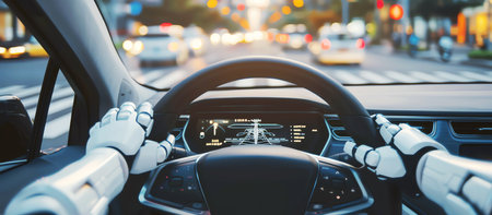 robot driver, AI generated imageの素材