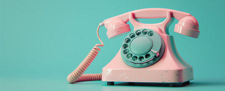 vintage phone, AI generated imageの素材
