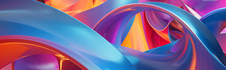 abstract shapes, AI generated imageの素材