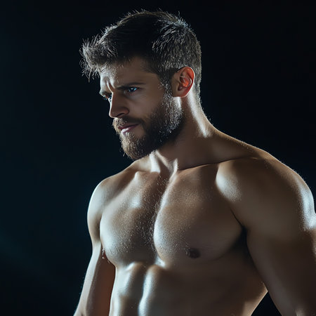 handsome man, AI generated imageの素材